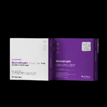 Qomatropin HGH 100 IU - 10 X VIAL (3.3 MG/VIAL - 10 IU)